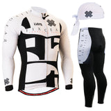 Life on Track  men Cycling Jersey Set Long Sleeve Jacket Pants Breathable 3D Gel Clothing MTB Road Bike Bicycle Cycling Jersey