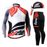 Life on Track  men Cycling Jersey Set Long Sleeve Jacket Pants Breathable 3D Gel Clothing MTB Road Bike Bicycle Cycling Jersey