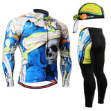 Quality men's Cycling Suits Long sleeve Jersey & Pants blue bike clothing jacket clothes wear motocross blue