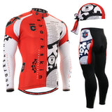 Quality men's Cycling Suits Long sleeve Jersey & Pants blue bike clothing jacket clothes wear motocross blue