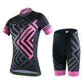 Women Cycling Sets Outdoor Sports Bicicleta Jacket Bicycle Bike Short Sleeve Shirt Ropa Ciclismo Clothing