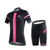 Women Cycling Sets Outdoor Sports Bicicleta Jacket Bicycle Bike Short Sleeve Shirt Ropa Ciclismo Clothing