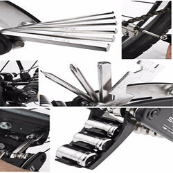 15 in 1 Multi-function Bicycle Repair Tool Set Cycling Necessary Bike Accessories Practical Portable