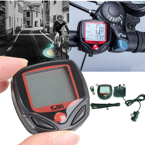 Waterproof Bicycle Bike Cycle Digital LCD Display Computer Speedometer Odometer  Compact And Slim Watch Funtion Long Use Life