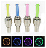 1 pcs bike lights with battery mountain road bike bicycle light LEDS Tyre Tire Valve Caps Wheel spokes